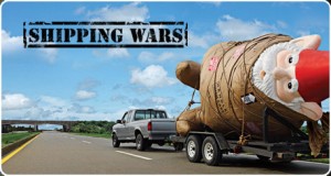 Pickup pulling Troll on Shipping Wars