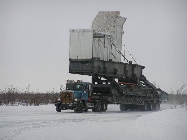 Oversized Load on Ice Roads Hauled by Alex Debogorski