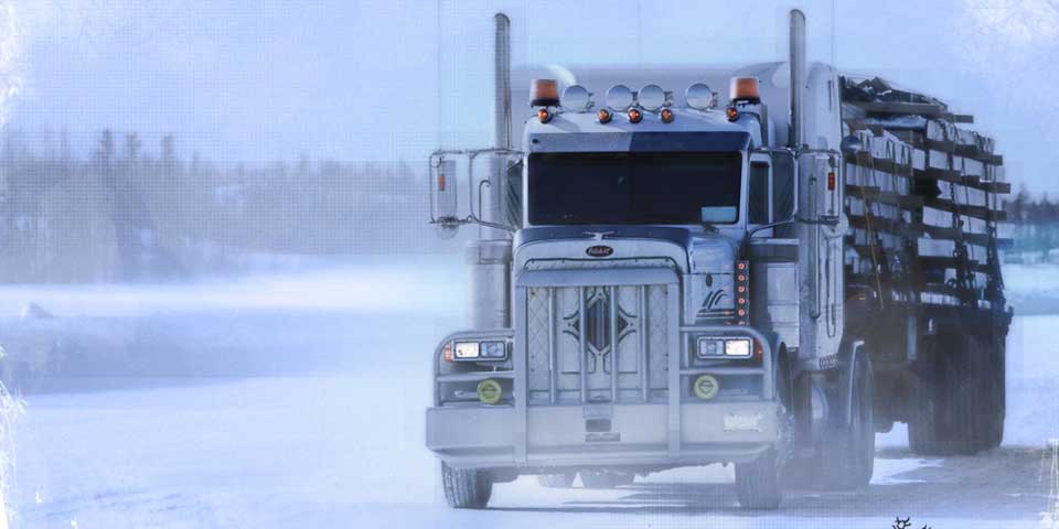 Ice Road Truck Outfitted for Sub Zero Temperatures