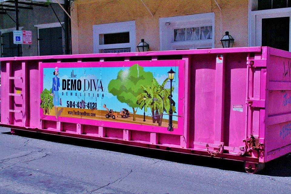 Demo Diva Pink Dumpster