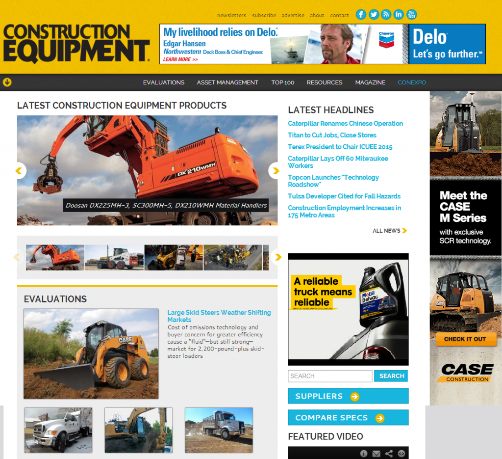 Construction Equipment Home Page